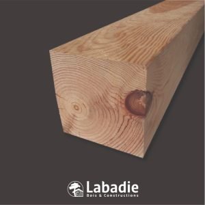 Poteau raboté 140x140mm